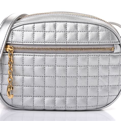 Small C Charm Bag in quilted calfskin 